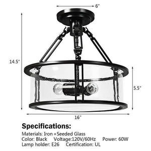 3-Light Flush Mount Ceiling Light | Bright & Plus.