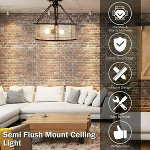 3-Light Flush Mount Ceiling Light | Bright & Plus.