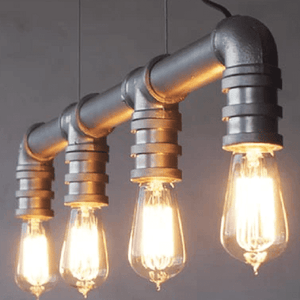 4 Head Water Pipe Industrial Pendant Light | Bright & Plus.