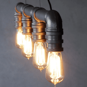 4 Head Water Pipe Industrial Pendant Light | Bright & Plus.