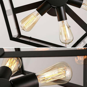 6-Light Living Room Retro Flush Mount Ceiling Light