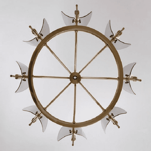 8 - Light Modern Wagon Wheel Chandelier | Bright & Plus.