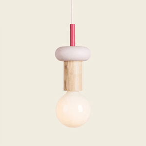 Aksel - Colored Wood Blocks LED Pendant Light