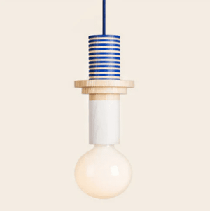 Aksel - Colored Wood Blocks LED Pendant Light