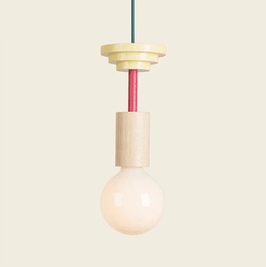 Aksel - Colored Wood Blocks LED Pendant Light