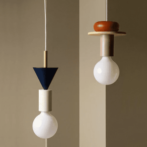 Aksel - Colored Wood Blocks LED Pendant Light