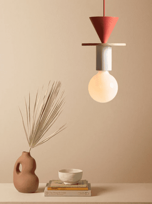 Aksel - Colored Wood Blocks LED Pendant Light