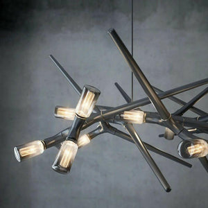 Alessandro - Postmodern Black Retro Chandelier