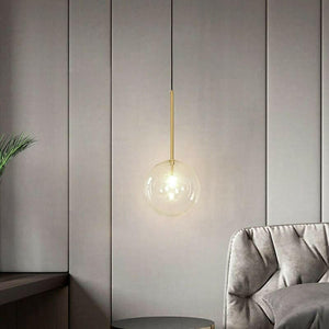 Alessio - Clear Globe Glass Pendant Lights