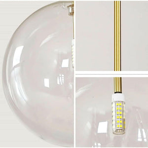 Alessio - Clear Globe Glass Pendant Lights