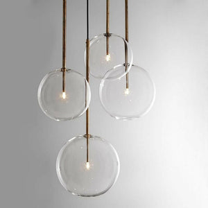 Alessio - Clear Globe Glass Pendant Lights