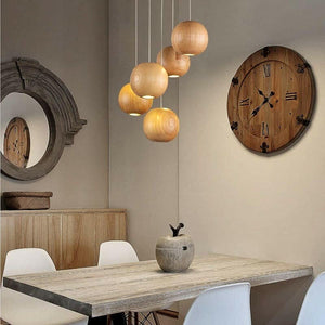 Alessio - LED Wooden Ball Pendant Lamp