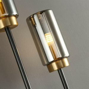 Althar - Gray Glass and Copper Wall Lamp