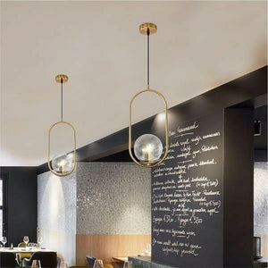 Argus - Modern Gold Globe Pendant Light Industrial