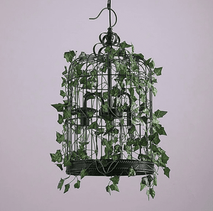 Aria - Vintage Industrial Bird Cage Hanging Lamp