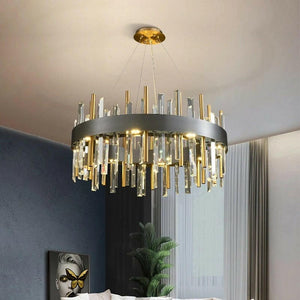 Arrow - Modern Round Crystal Chandelier