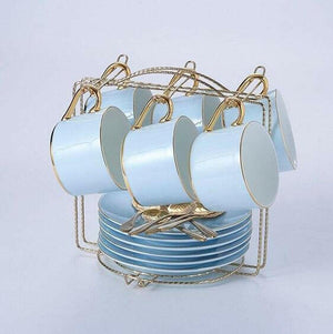 Arti - Luxury Gold Blue Bone China Tea/Coffee | Bright & Plus.