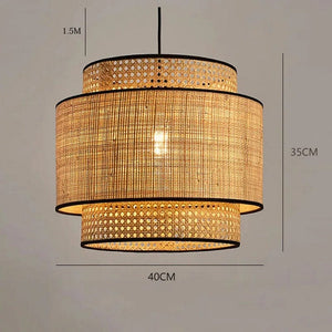 Aryan - Handmade Rattan Woven Pendant Lamp