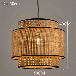 Aryan - Handmade Rattan Woven Pendant Lamp