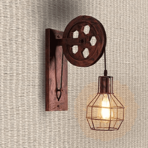 Athen - Industrial Vintage Pulley Wall Mounted Lamp