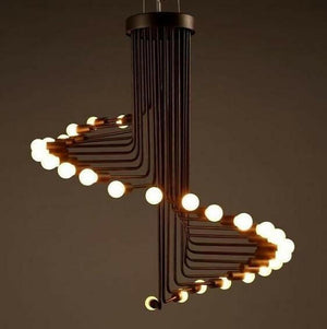 Ava-Modern Nordic Spiral Chandelier | Bright & Plus.