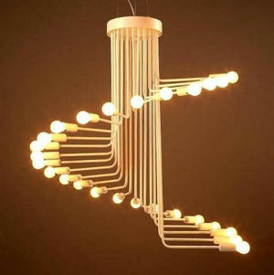 Ava-Modern Nordic Spiral Chandelier | Bright & Plus.