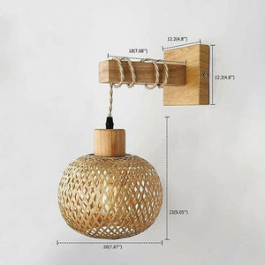 Balui - Bamboo Woven Wood Wall Lamp