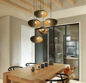 Bamboo Shell Design Suspension Lamp