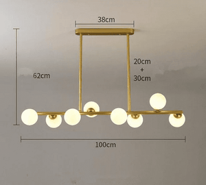 Basil - Glass Globe Chandelier