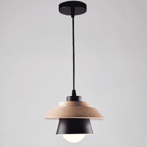 Belle - Modern Nordic Wood and Metal Pendant Light