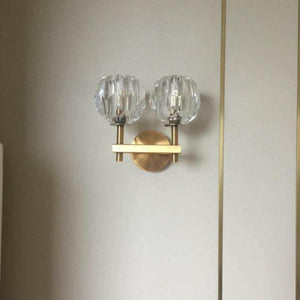 Belle Crystal - Indoor Luxury Copper Wall Lamp