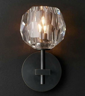 Belle Crystal - Indoor Luxury Copper Wall Lamp