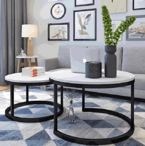 Benson - Modern Round Coffee Table Set | Bright & Plus.