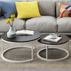 Benson - Modern Round Coffee Table Set | Bright & Plus.