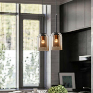 Bent - Nordic Double Glass Pendant Lamp