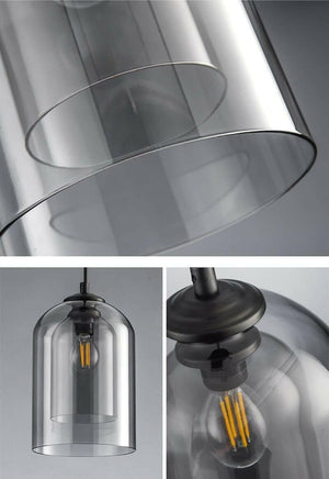 Bent - Nordic Double Glass Pendant Lamp