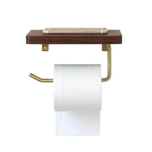 Bentlee - Modern Toilet Paper Roll Holder Shelf | Bright & Plus.