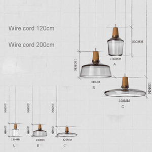 Bentte - Glass With Wooden Top Light | Bright & Plus.