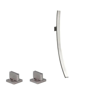 Bianca - Chrome Wall Mounted Waterfall Spout Bathroom Faucet | Bright & Plus.