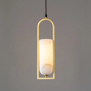 Brecht - Natural Copper Marble Pendant Lamp