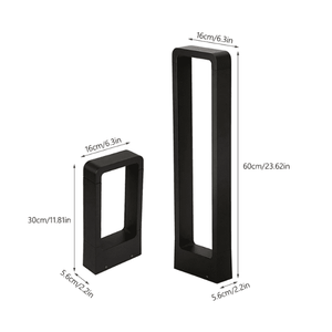 Breckyn - Modern Black Frame Garden Light | Bright & Plus.