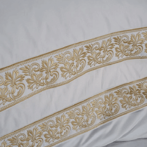 Brizia Luxury Egyptian Cotton Embroidery Duvet Cober Set | Bright & Plus.