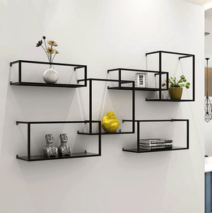 Brock - Modern Nordic Iron Frame Shelves | Bright & Plus.