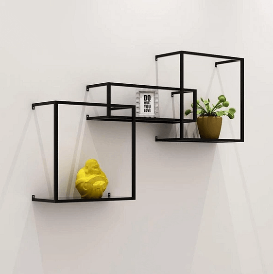 Brock - Modern Nordic Iron Frame Shelves | Bright & Plus.