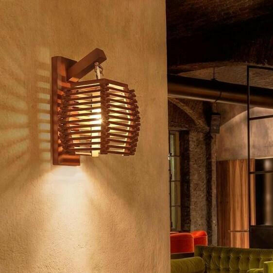 Cassia - Wooden Lantern Lamp | Bright & Plus.