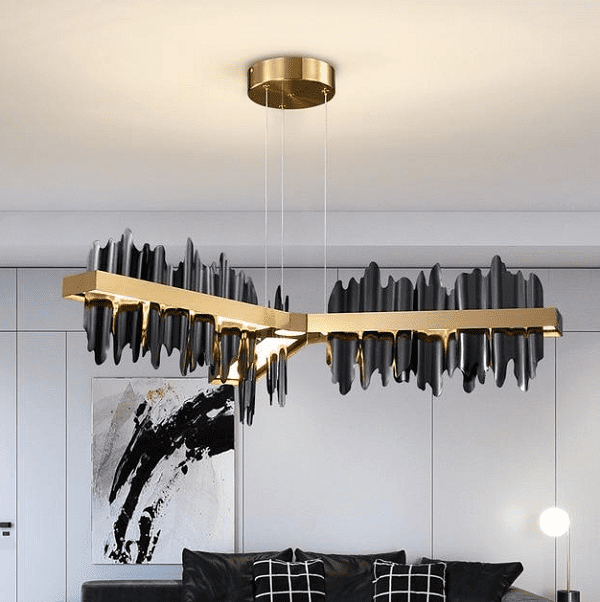 Copper Steel New Black Gold Luxury Chandelier | Bright & Plus.