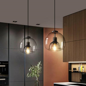 Dag - Modern Style Spherical Glass Pendant Lamp