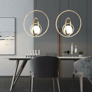 Dante - Orb and Rings Pendant | Bright & Plus.