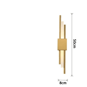 Emin - Wall Lamp LED Wall Design with Gold Metal Bar