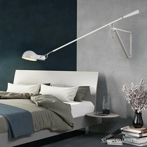 Flos - Minimalist Long Arm Wall Lamp with Socket